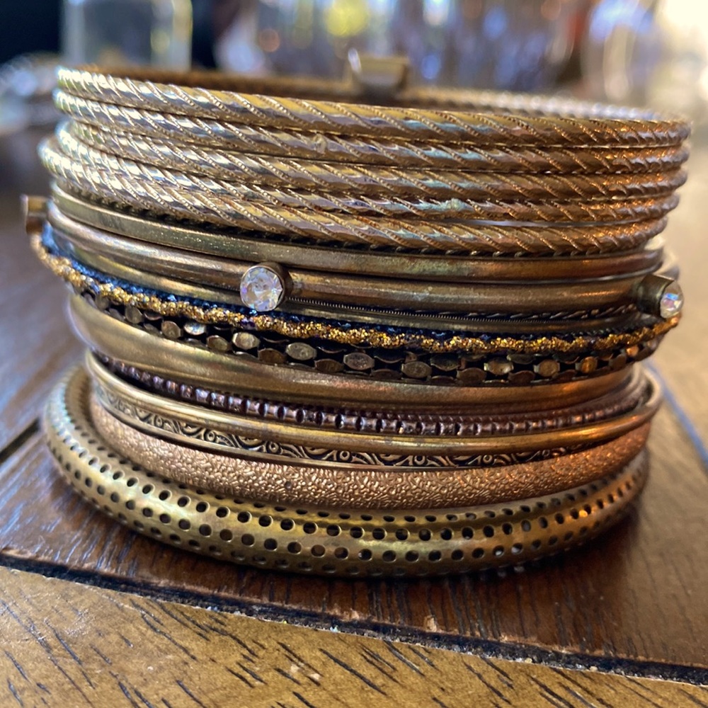 💛 🍁 Metal bangle bracelet lot 🤎 🍂